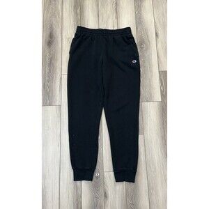 Champion Authentic Athleticwear Black Fleece Jogger Sweatpants Mens Sz Medium